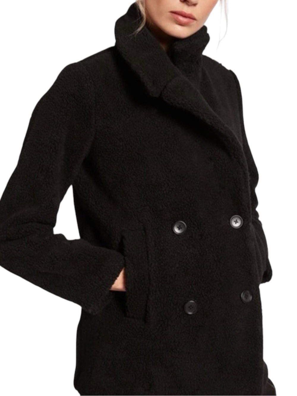 James Perse Shrunken Sherpa Fleece Jacket